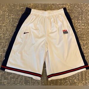 COPY - Vintage Nike USA Authentic basketball shorts size Large color Red White …